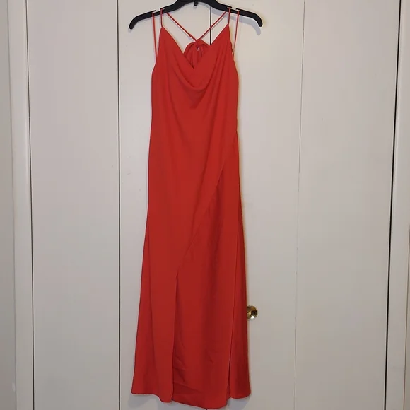 Cushnie for Target Red Halter Tie Neck Slip Dress Size 12 NWT - Picture 5 of 16